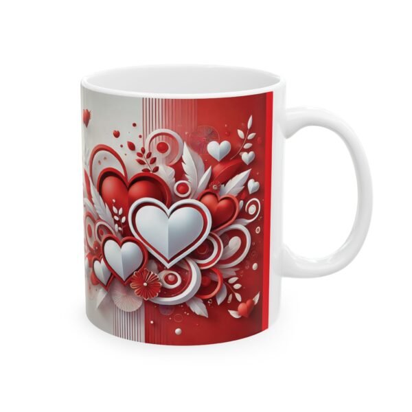 Valentine's Day Love Ceramic Mug - Heart Designs (11oz & 15oz)