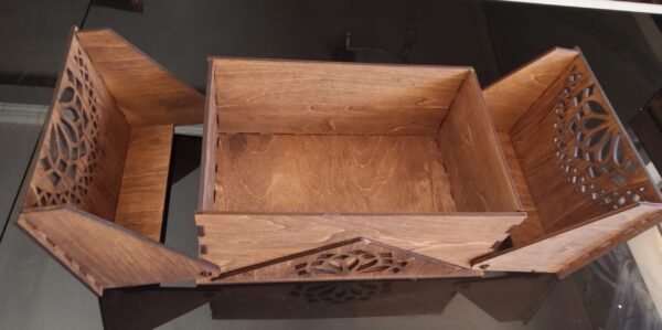 Handcrafted Wooden Seed Storage Box - Large (7 7/8" x 5 3/8" x 3 1/2") - Image 2