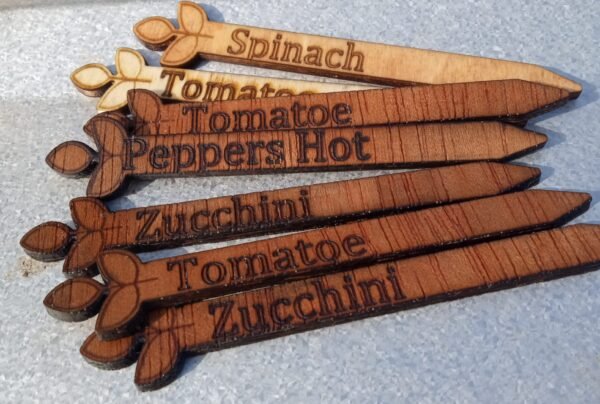 Wooden Garden Picks (4” Set of 14)